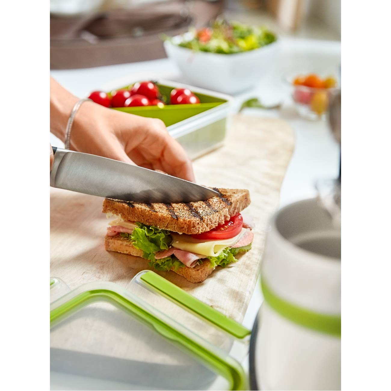 Контейнер для продуктов Tefal MasterSeal TO GO со вставкой 1,2л (K3100412)