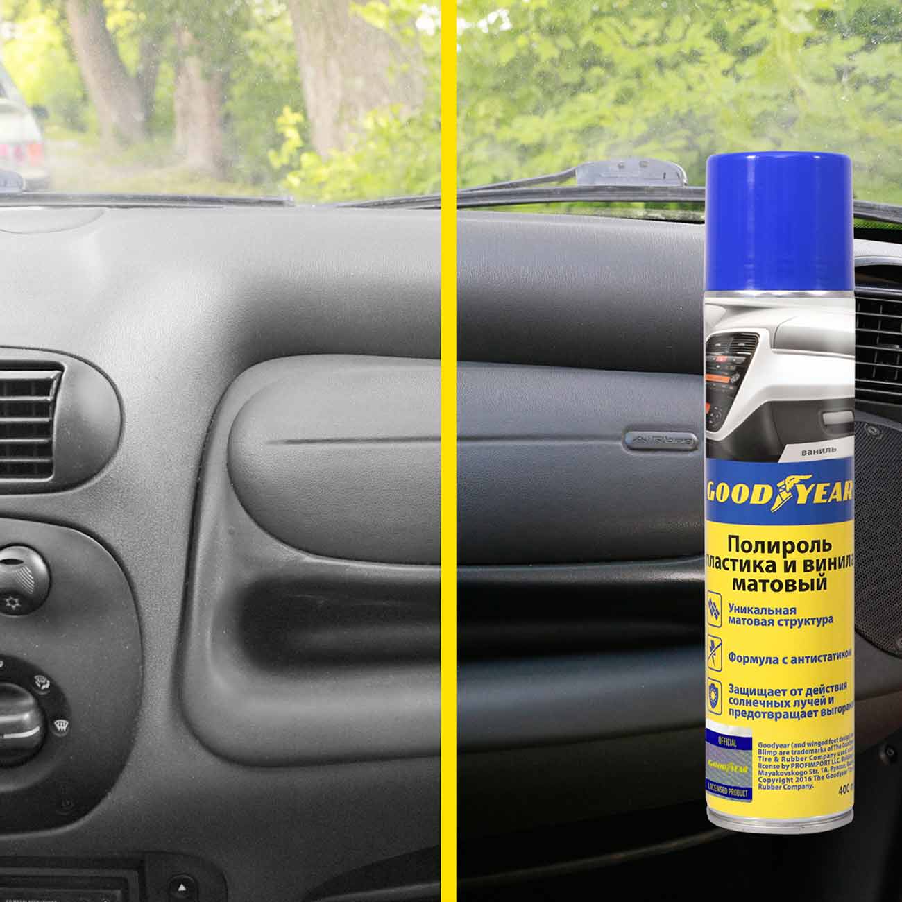 Полироль пластика и винила Goodyear (GY000714) 400 мл