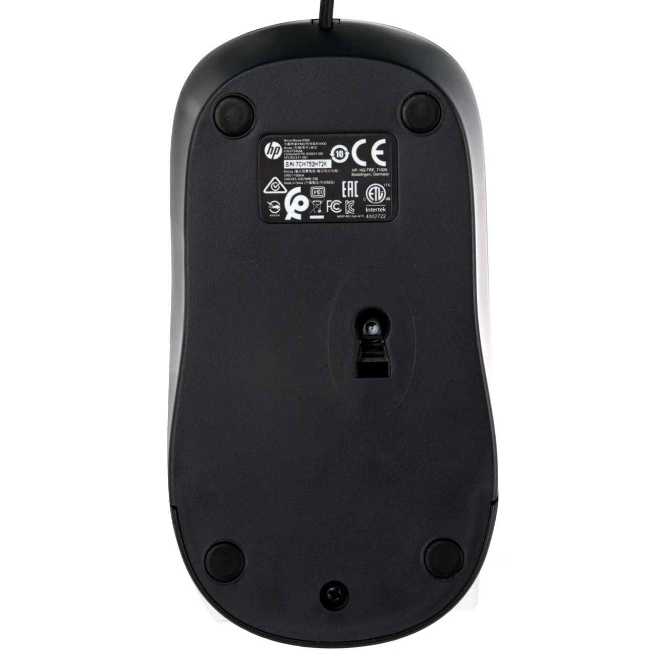 Мышь проводная HP X900 (V1S46AA)