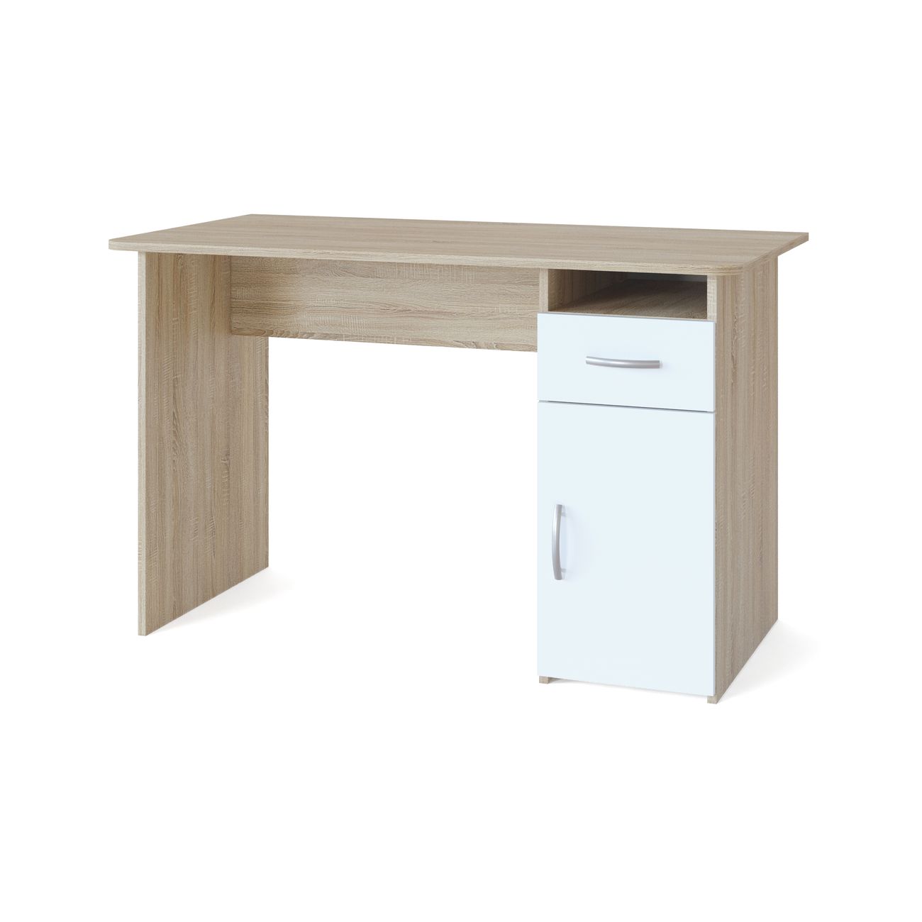 Стол компьютерный Сокол Меб.фабрика СПМ-03.1 Дуб сонома/Белый