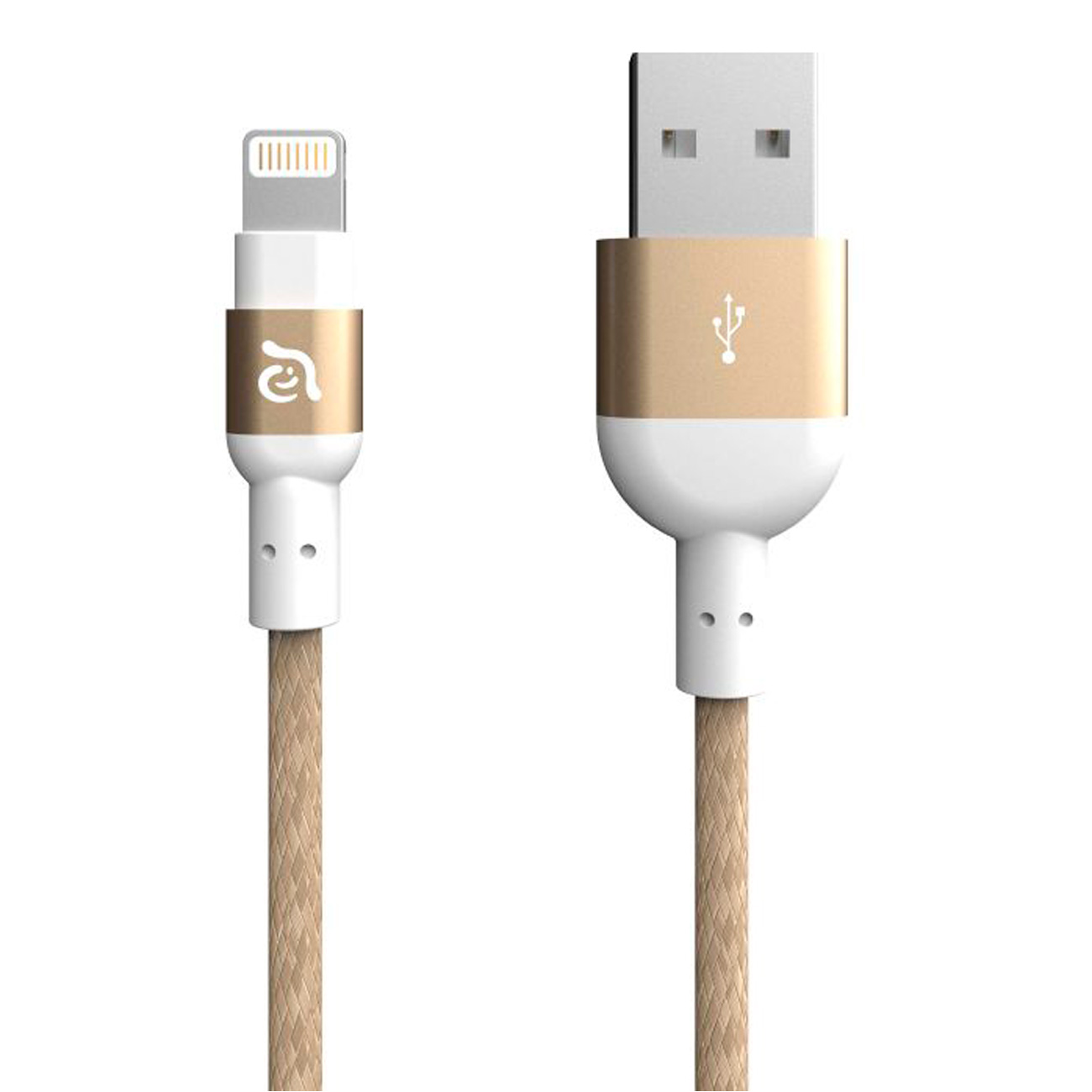 Кабель Apple Adam Elements Aluminum MFI Lightning Cable PeAk II 20B Gold