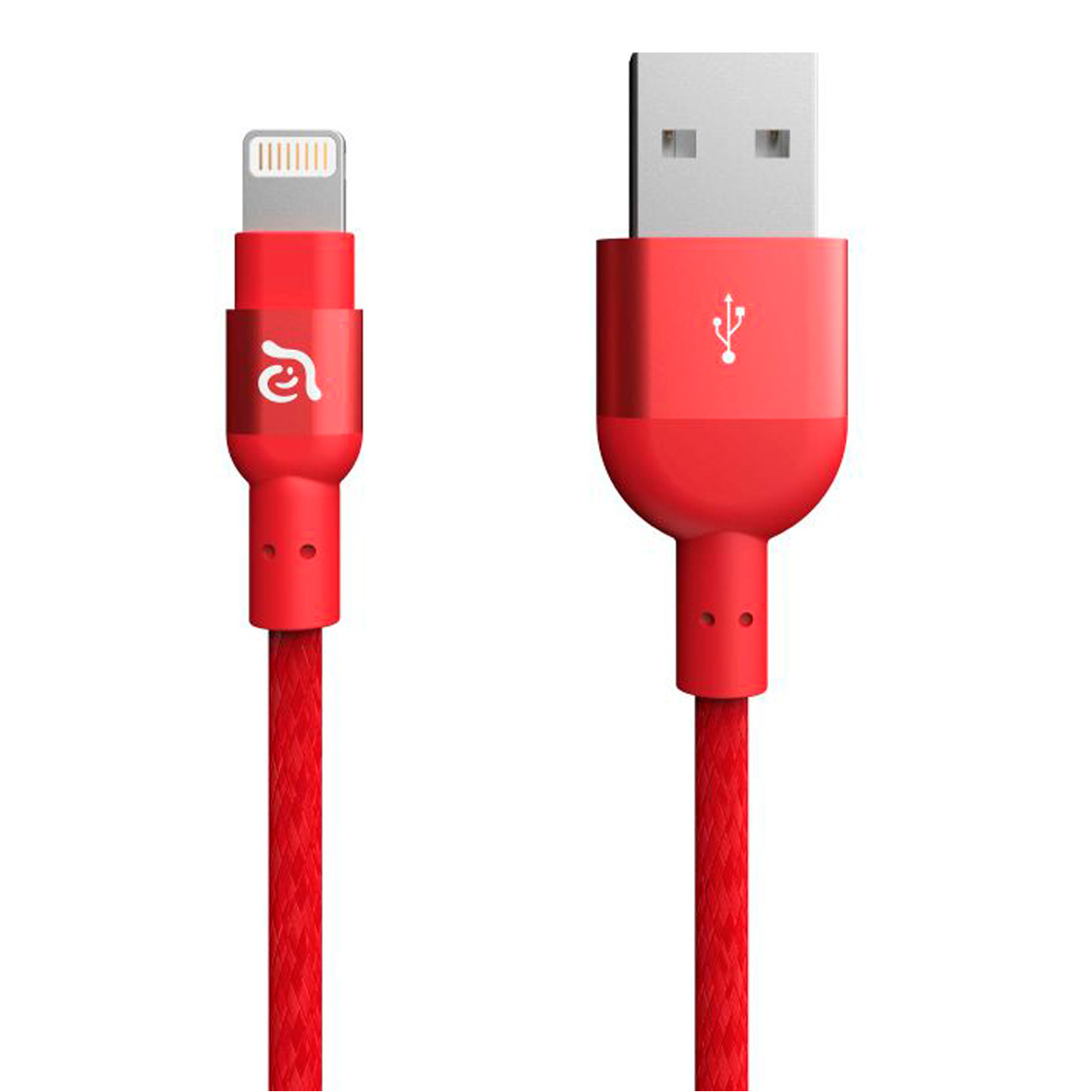 Кабель Apple Adam Elements Aluminum MFI Lightning Cable PeAk II 200B Red фото