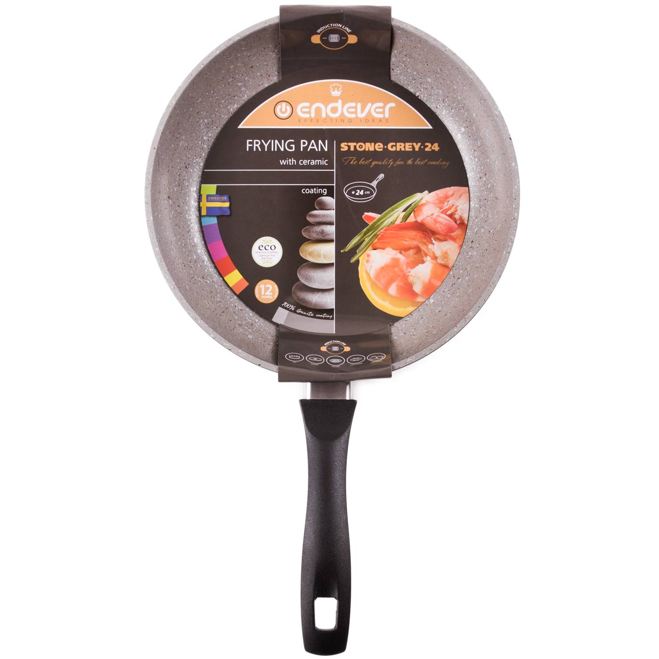 Сковорода Endever Stone-Grey-24