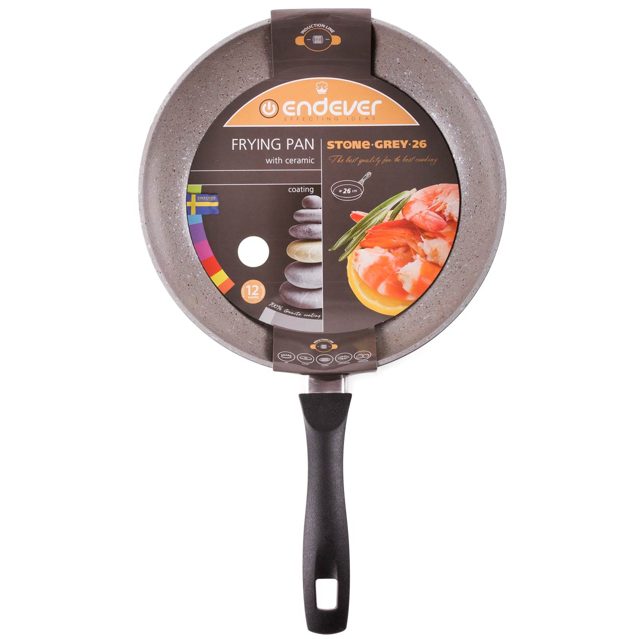 Сковорода Endever Stone-Grey-26