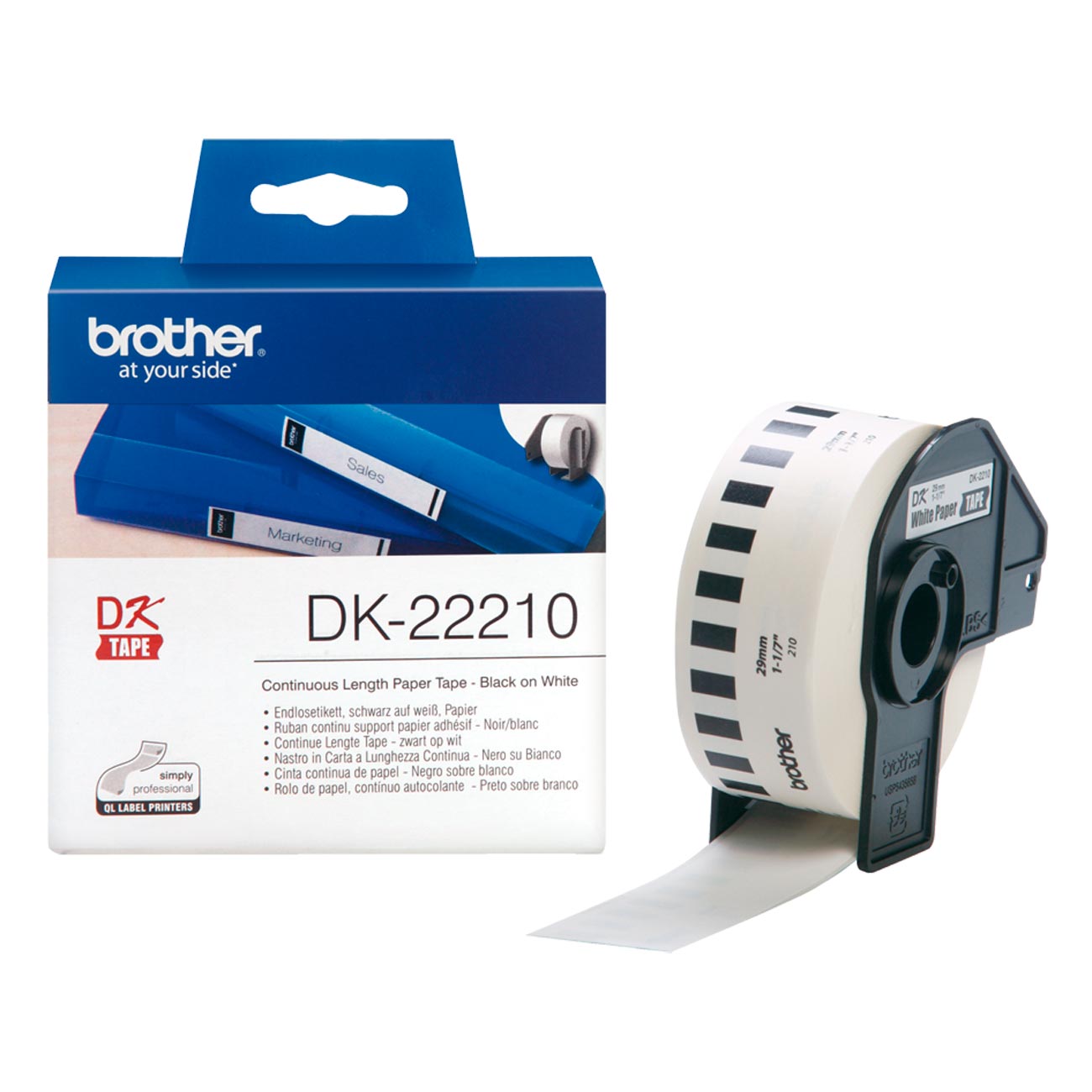 Лента клеящая Brother DK-22210 фото