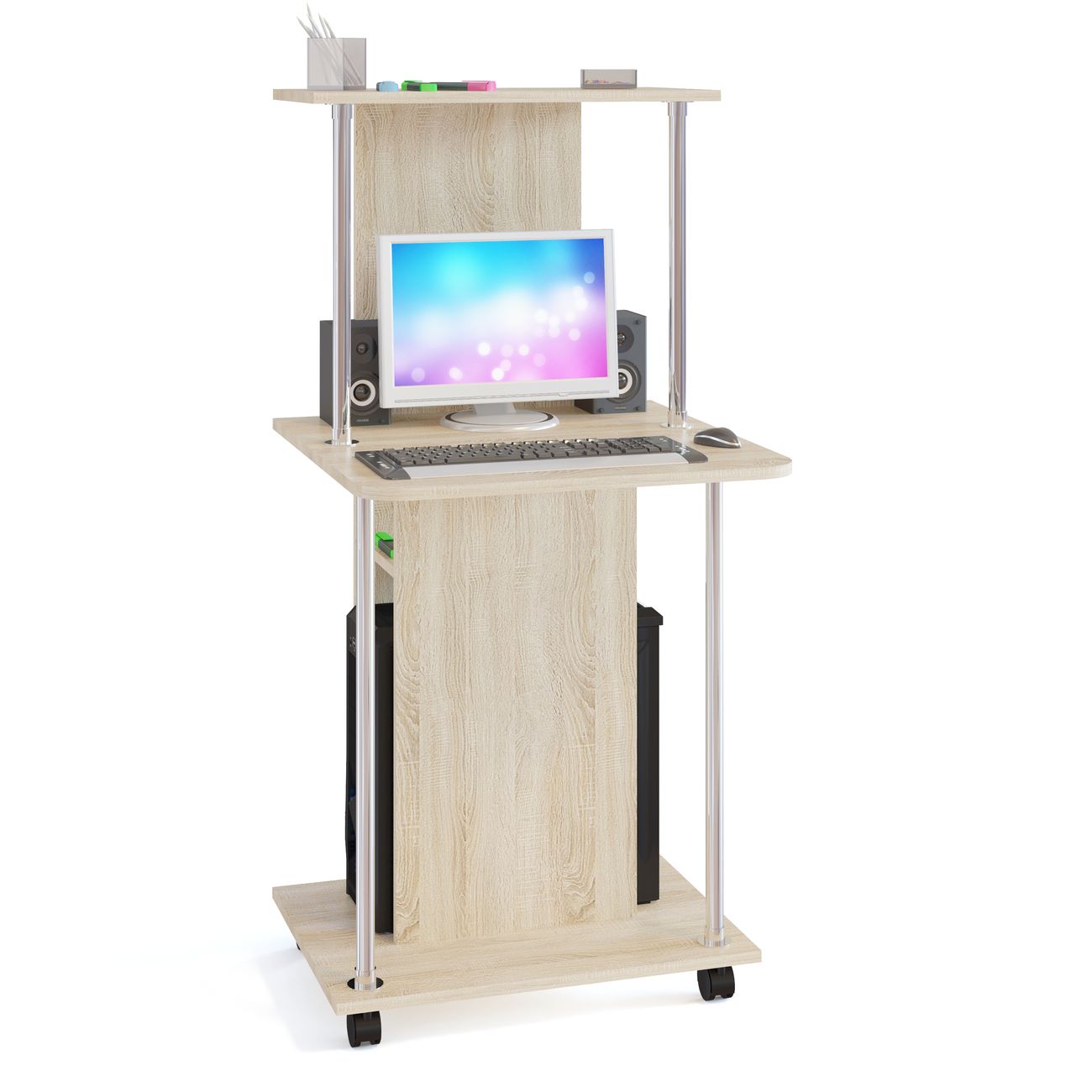 Стол компьютерный Сокол Меб.фабрика КСТ-12 Дуб сонома