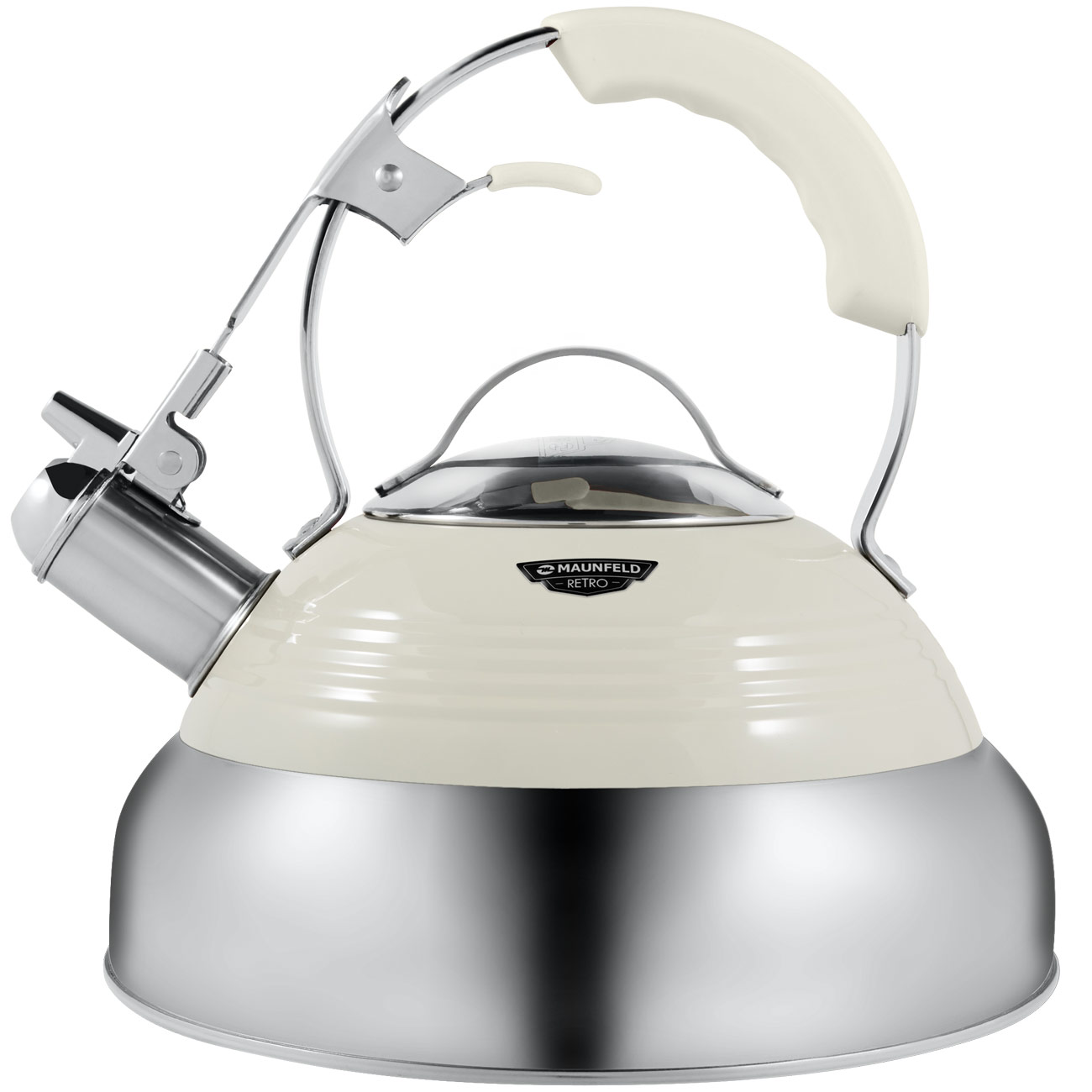 Чайник Maunfeld MRK-119BG бежевый/хромированный
