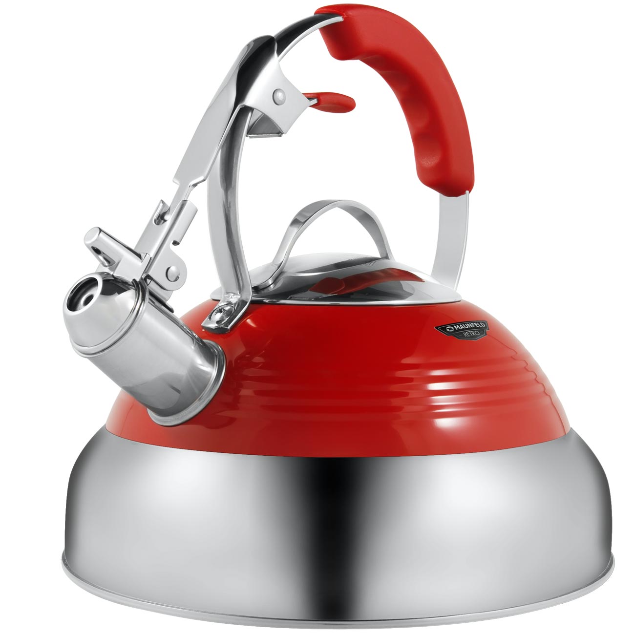Чайник Maunfeld MRK-119R красный/хромированный