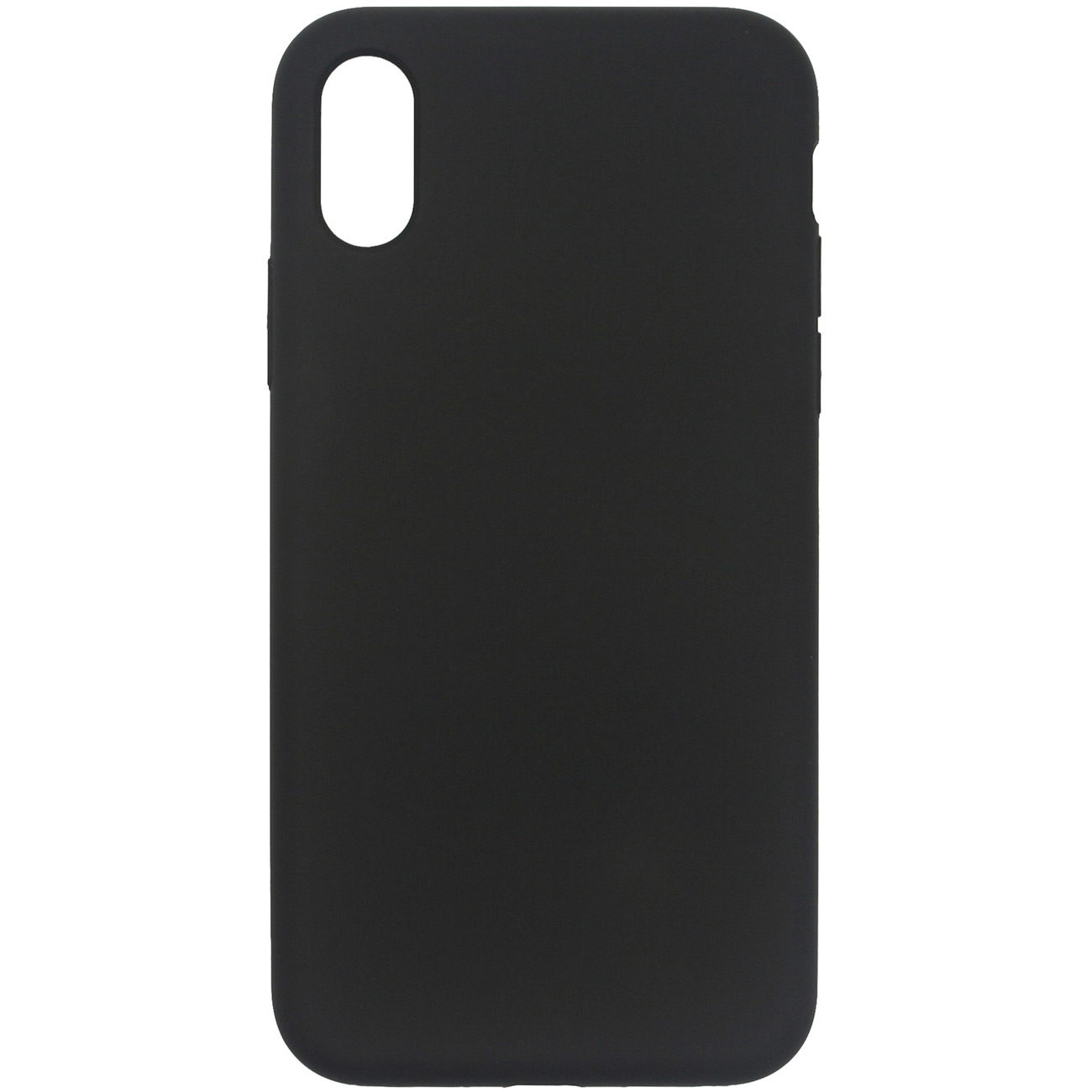 Чехол InterStep EXTRA SLIM SIL ADV iPhone Xs чёрный фото