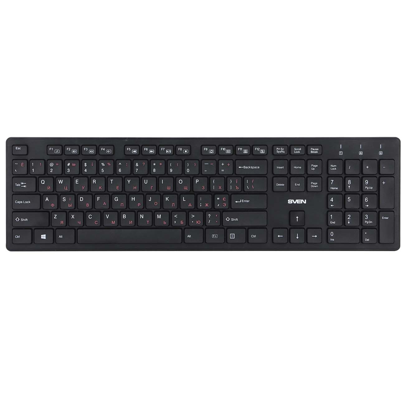 Клавиатура беспроводная Sven KB-E5900W NEW Black