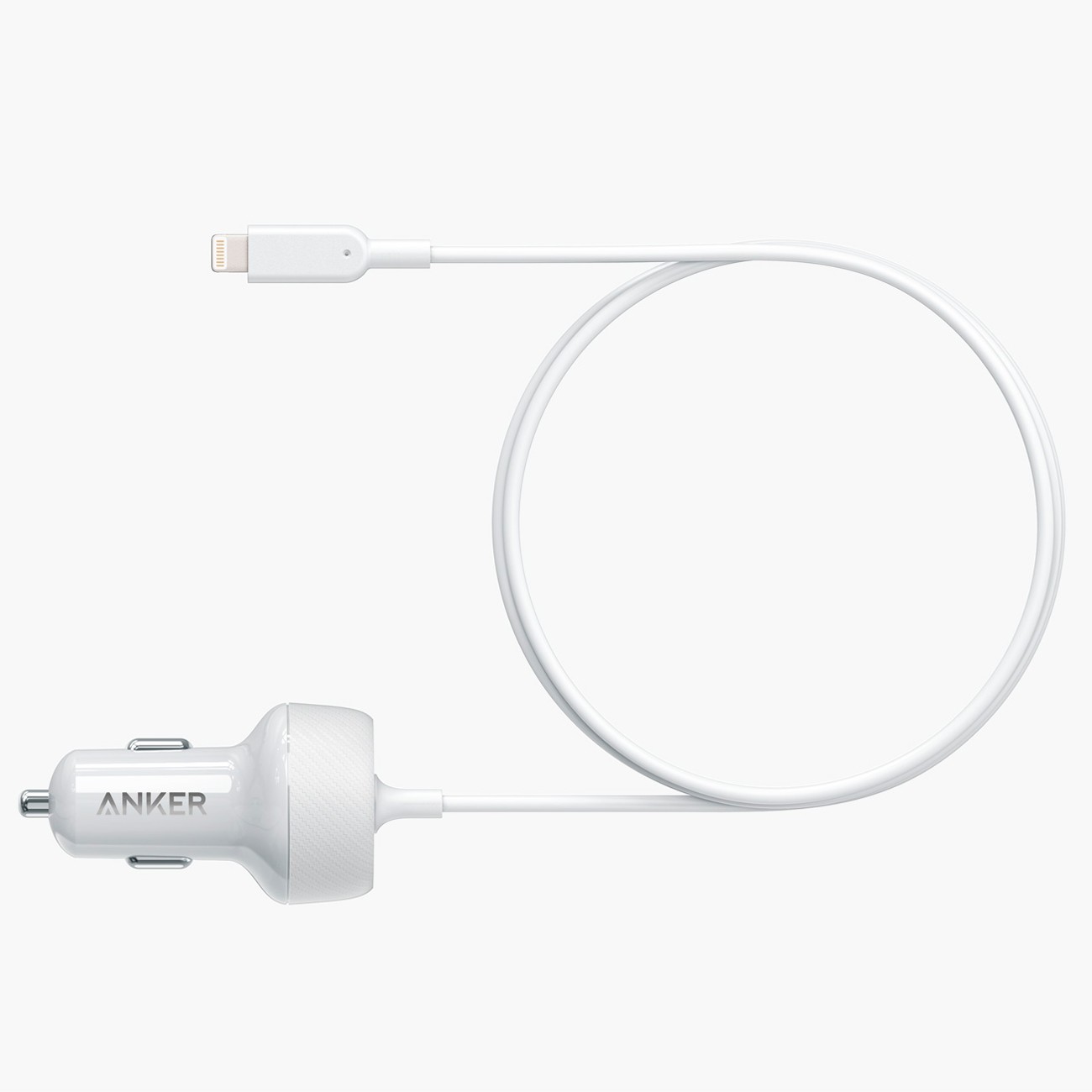 Автомобильное зарядное устройство для Apple Anker PowerDrive 2 Elite w/Lightning Connector, White