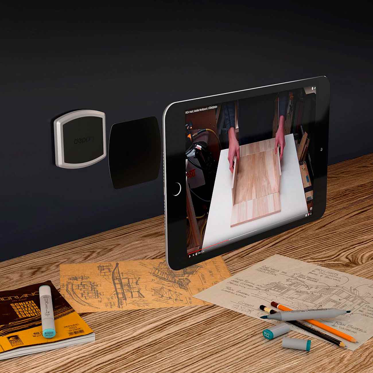 Держатель универсальный Deppa Mage Flat XL Black (55154)