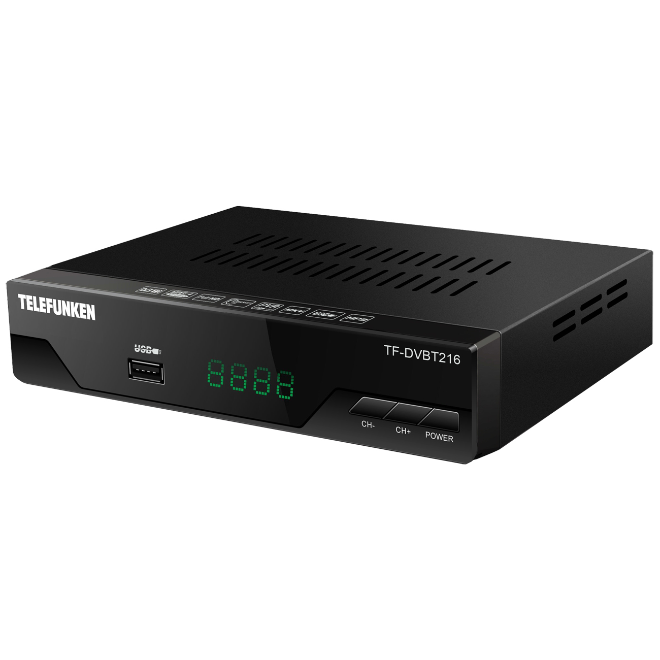Приемник телевизионный DVB-T2 Telefunken TF-DVBT216 фото