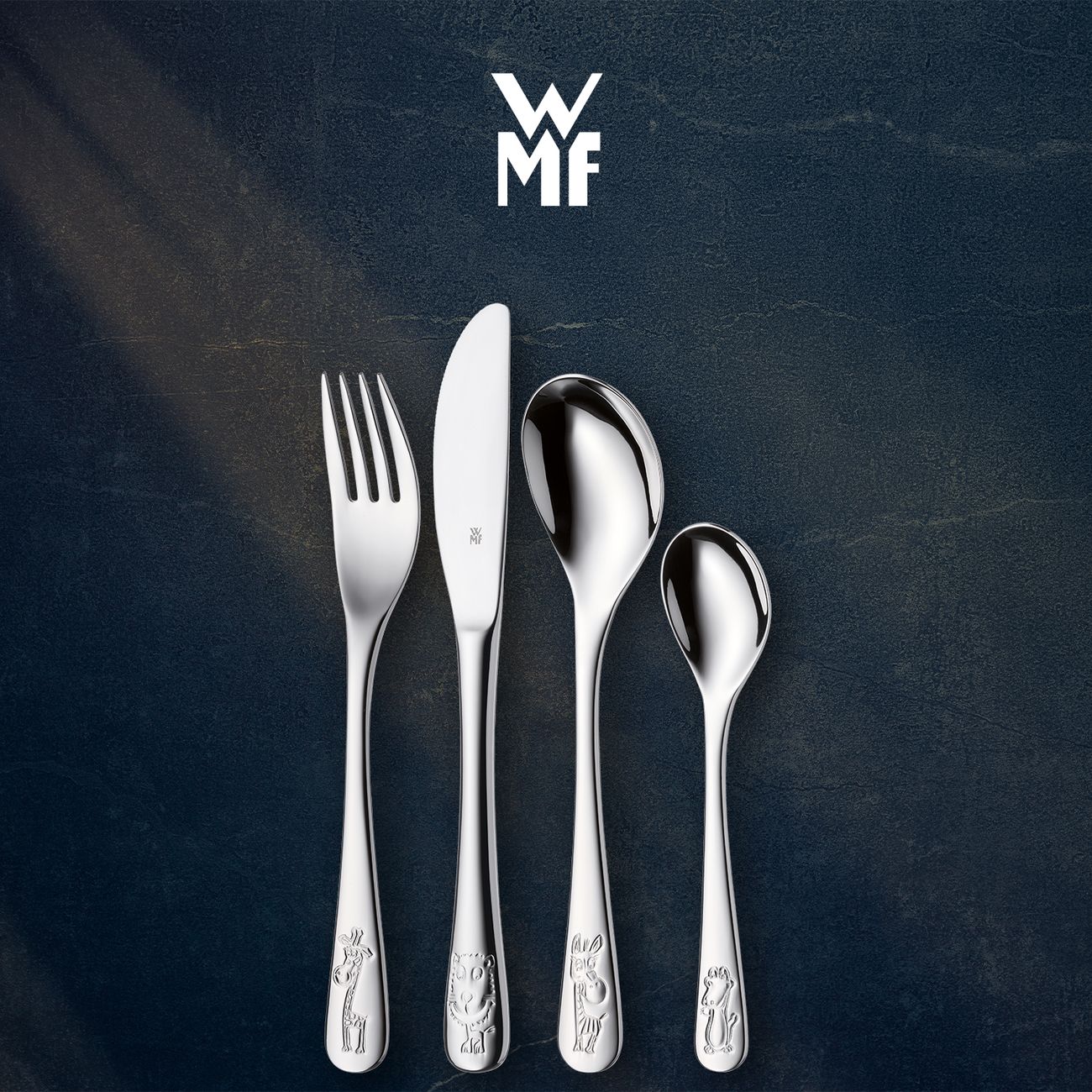 Набор столовых приборов WMF Сафари 4 пр. детский 1280026040