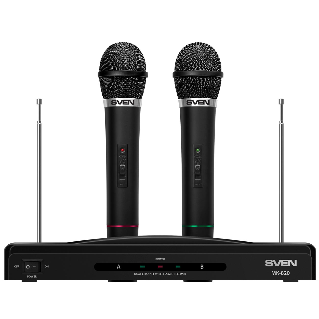 Микрофон беспроводной Sven MK-820 Black (2шт.)