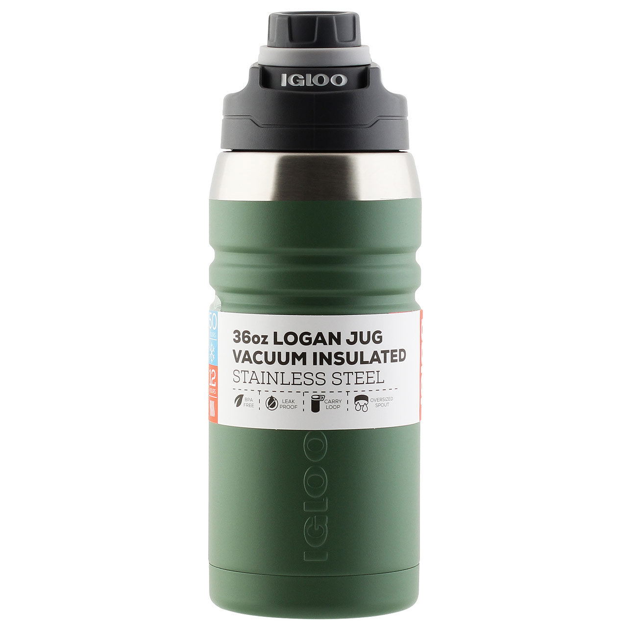 Термос Igloo Logan темно-зеленый 1л (00070261)
