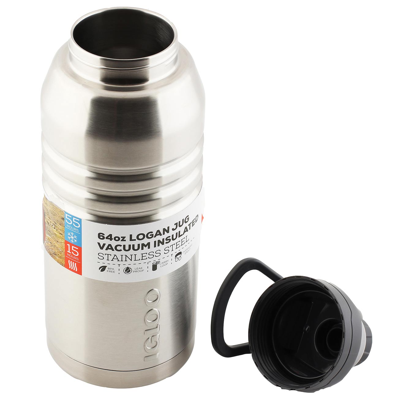 Термос Igloo Logan steel 1,9л (00070263)