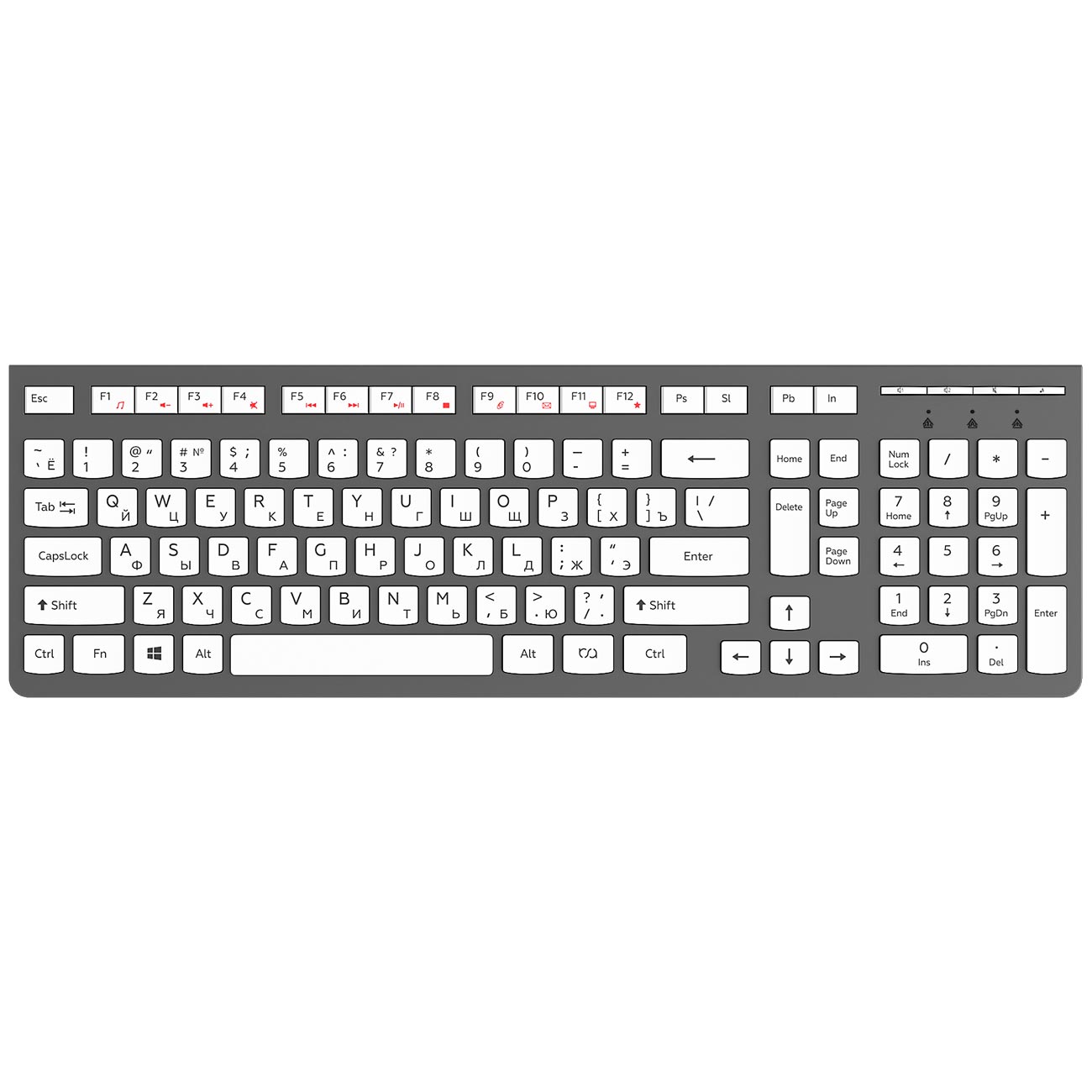 Клавиатура проводная RSQ RSQ-KBWD-002-GR