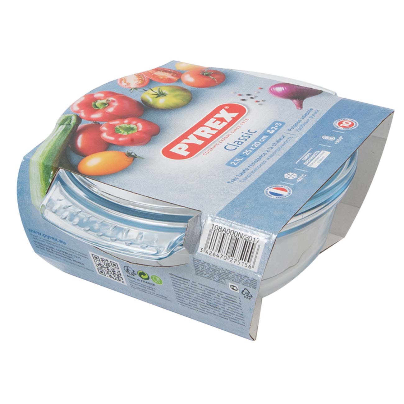 Кастрюля для микроволновой печи Pyrex Classic 2,1л (108A000N/2017)