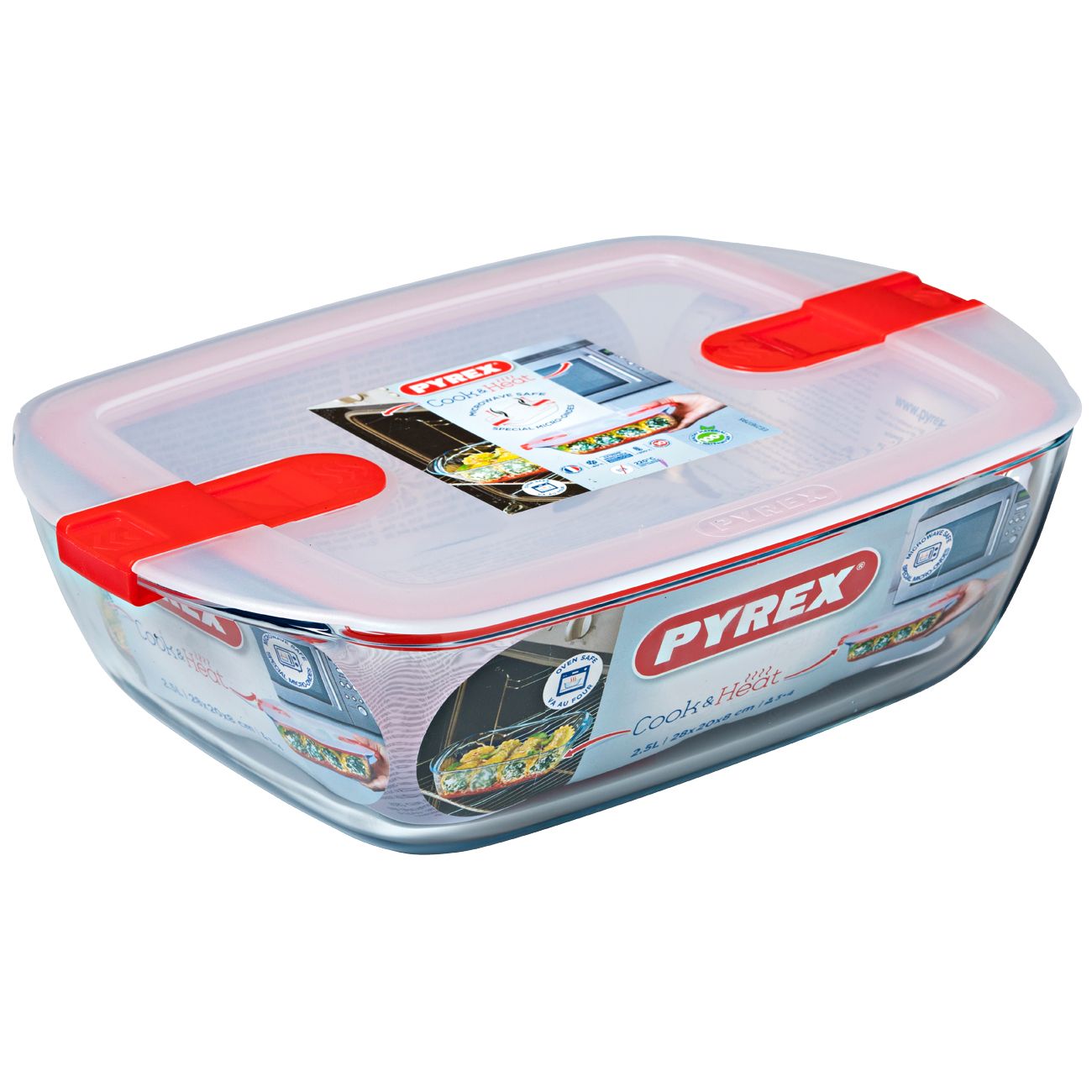 Форма для выпекания (стекло) Pyrex Cook&Heat 28X20см 2,5л (216PH00/7144)