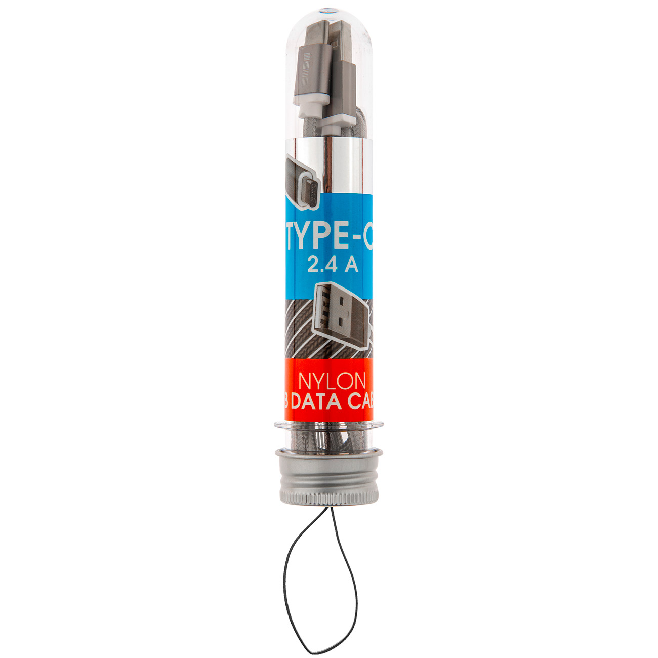 Кабель USB Type-C InterStep TypeC-USB A нейлон 1,2м Space Gray фото