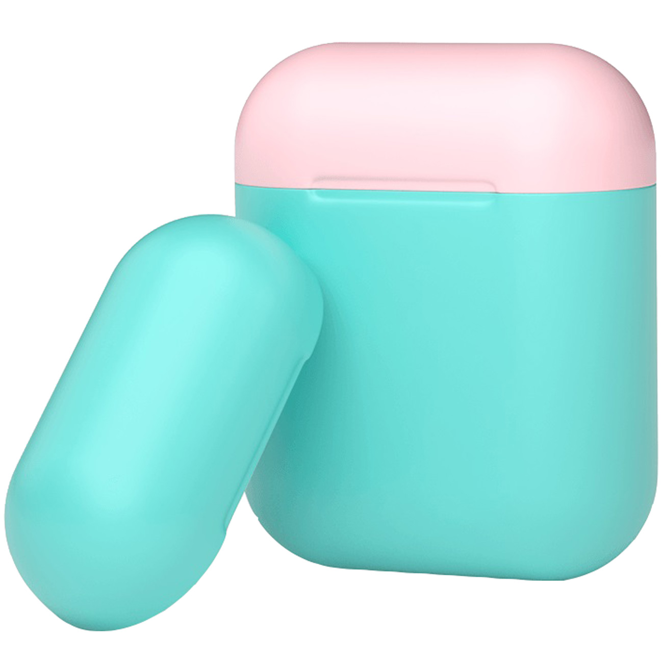 Чехол для AirPods Deppa мятный/розовый