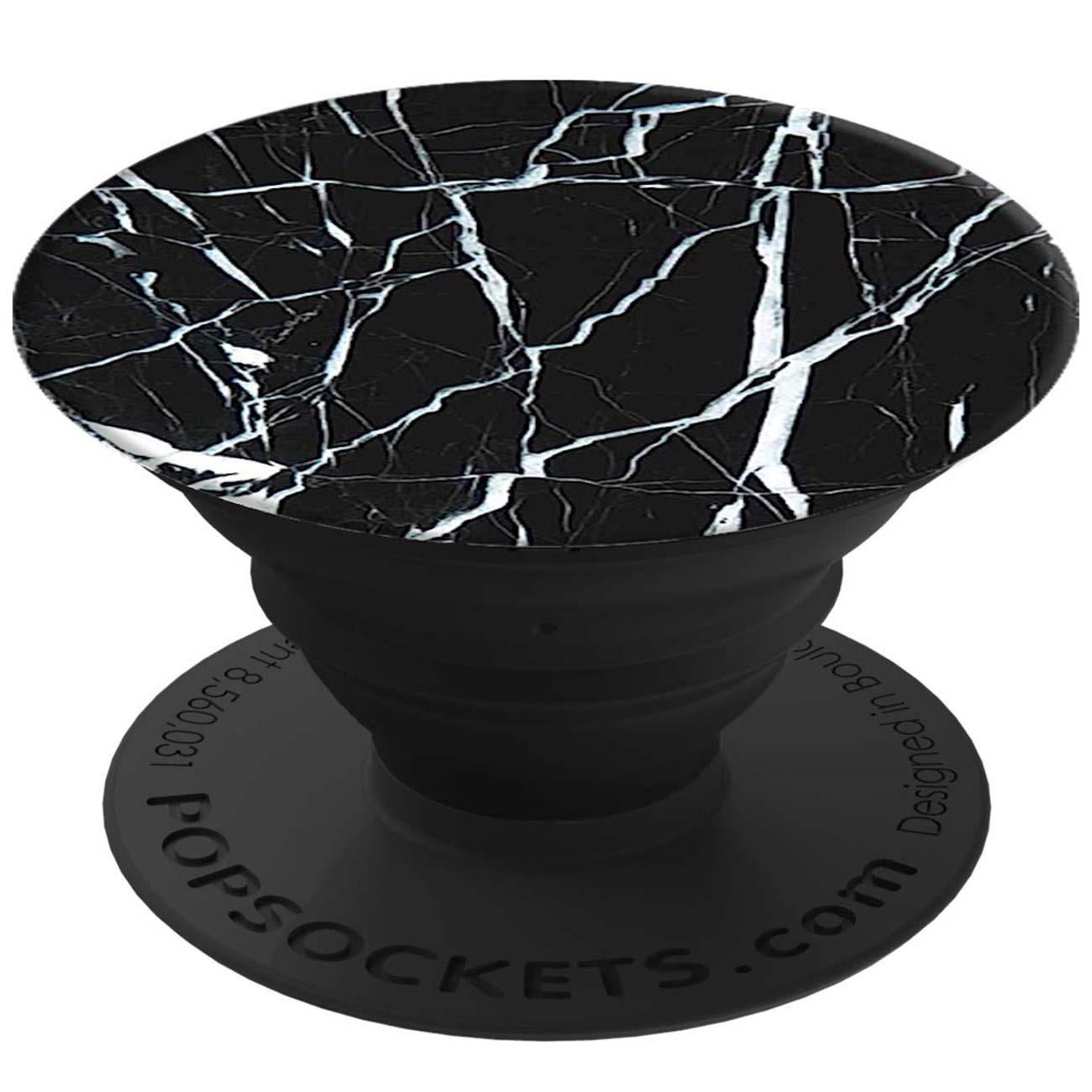 Кольцо-держатель для телефона Popsockets Black Marble (101251)