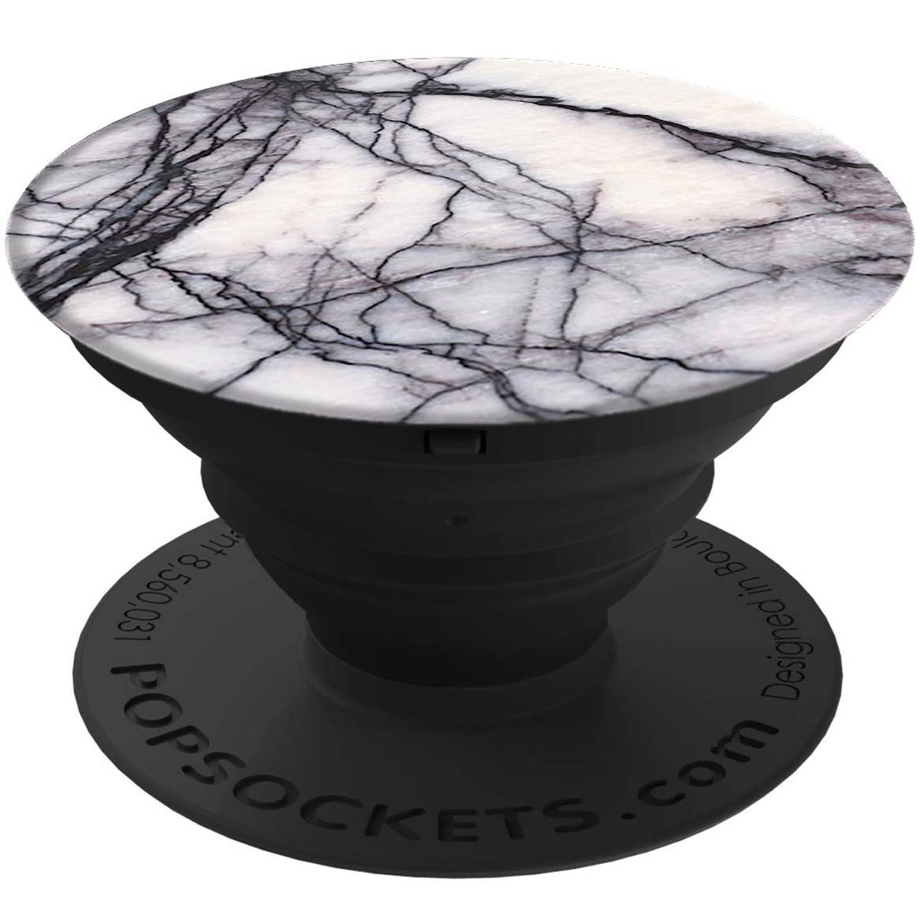 Кольцо-держатель для телефона Popsockets White Marble (101178) фото