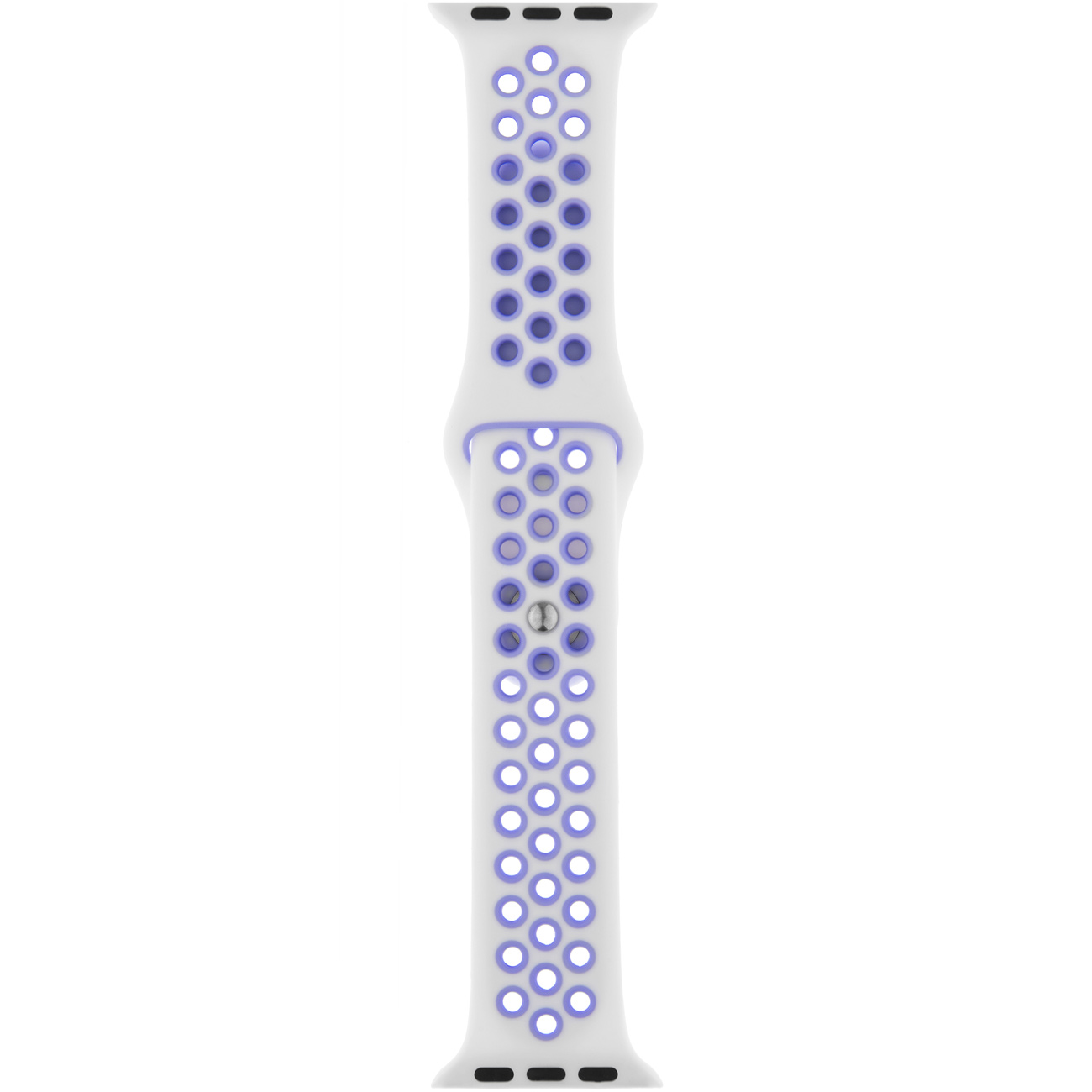 Ремешок InterStep Sport 38mm&40mm, силикон, Белый/фиолетовый