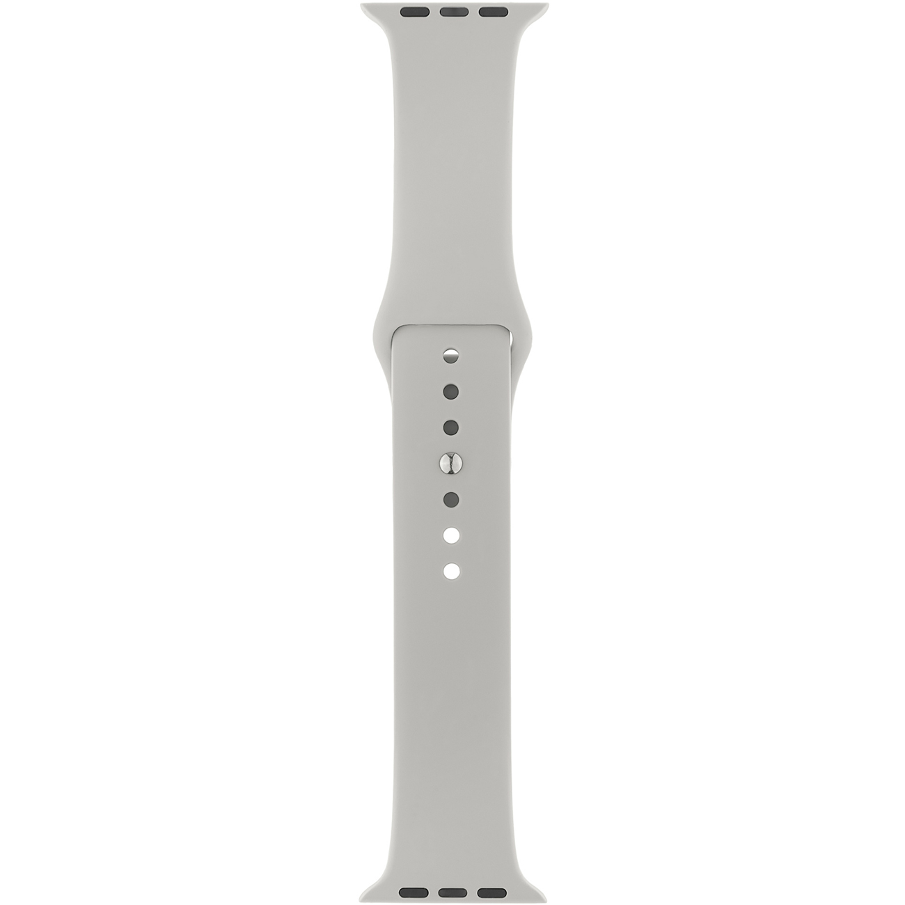 Ремешок InterStep Sport Apple Watch 42mm&44mm, силикон, Светло-серый