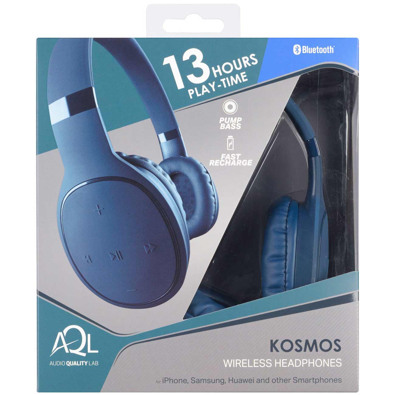 Спортивные наушники Cellular Line Kosmos Blue (BTHEADBKOSMOSB)