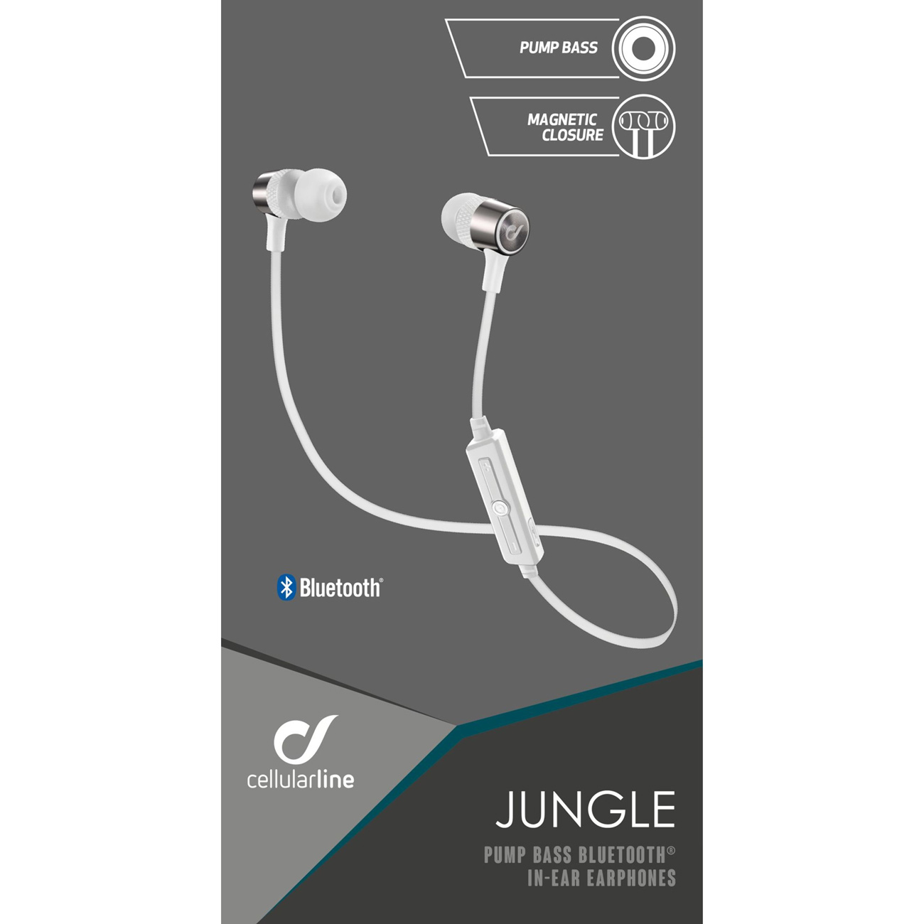 Спортивные наушники Cellular Line Jungle White (BTJUNGLEW)