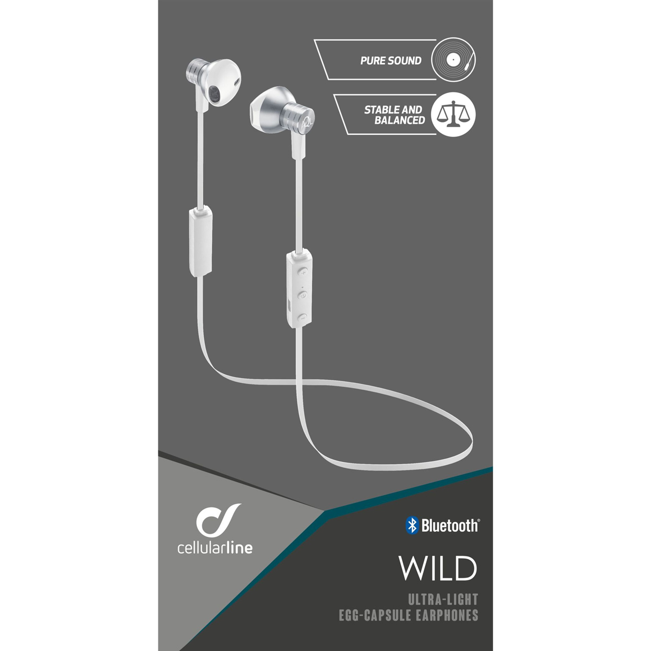 Спортивные наушники Cellular Line Wild White (BTWILDW)