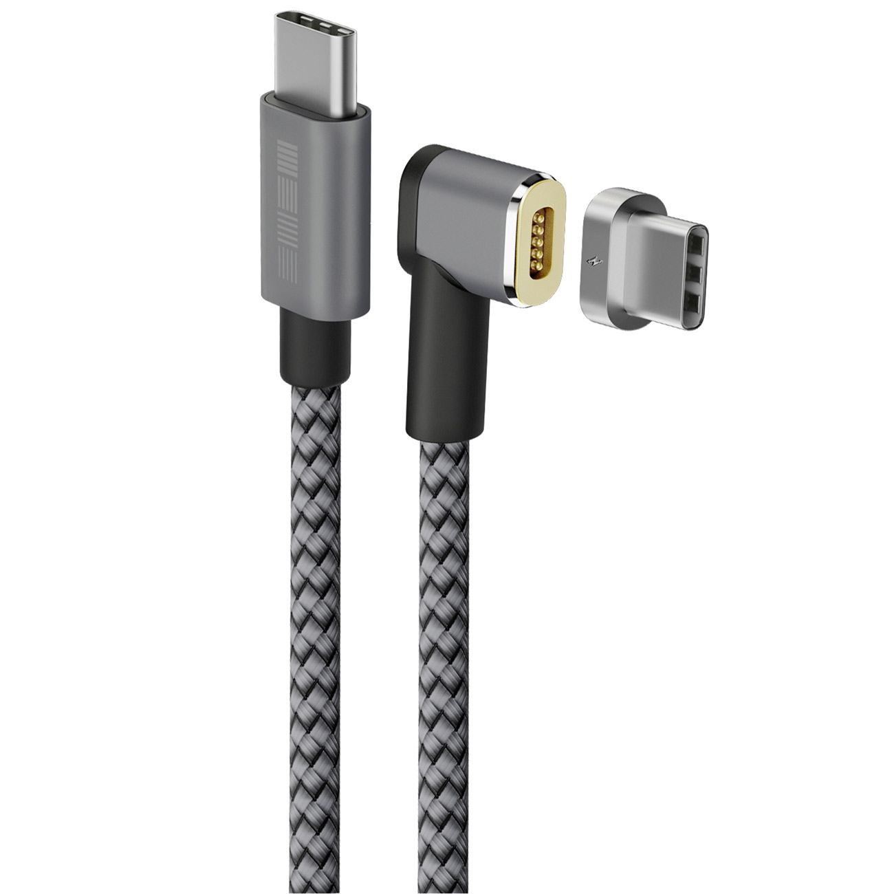 Кабель USB Type-C InterStep Nylon 2m Space Gray фото