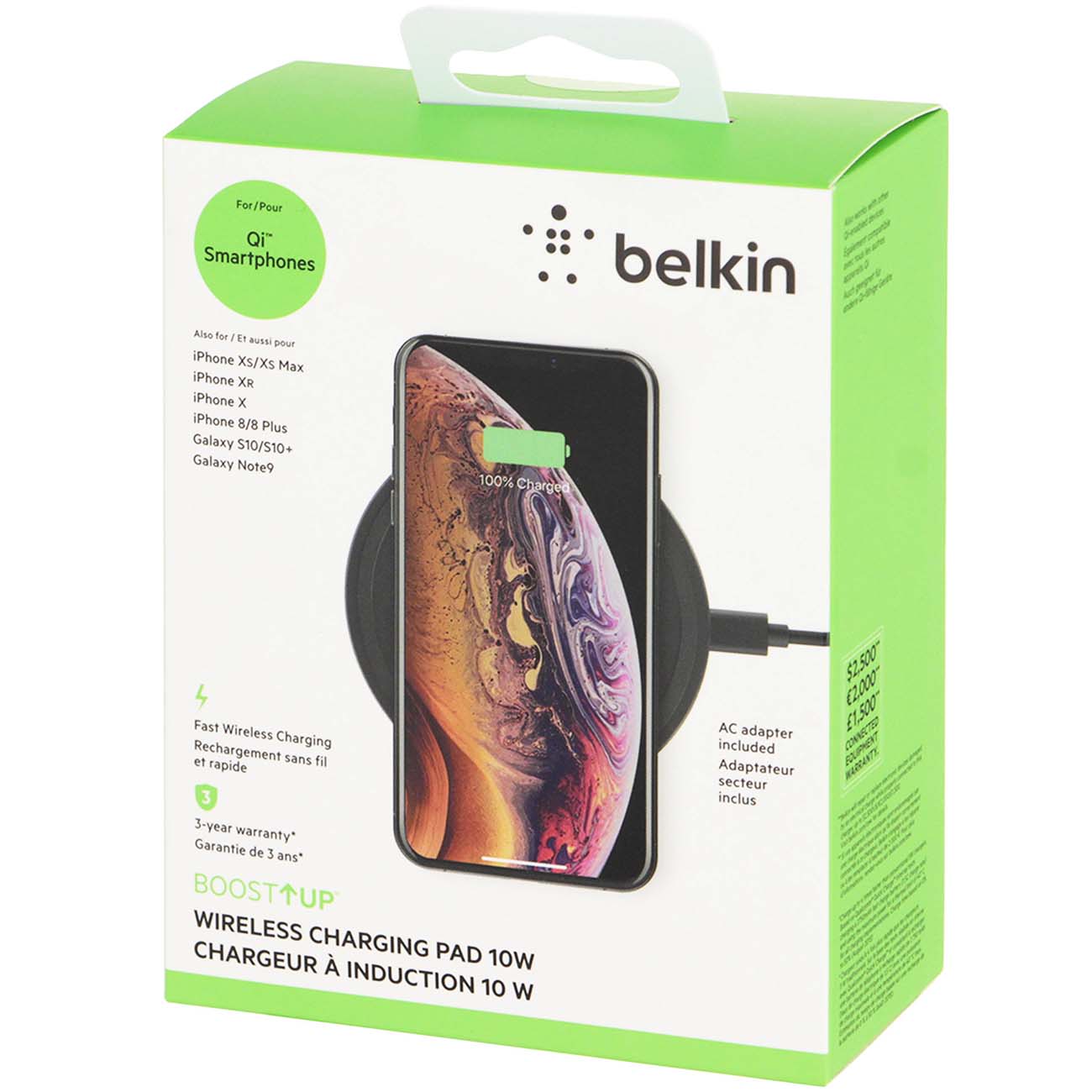 Беспроводное зарядное устройство Belkin BoostUp Pad 10W Black (F7U082vfBLK)