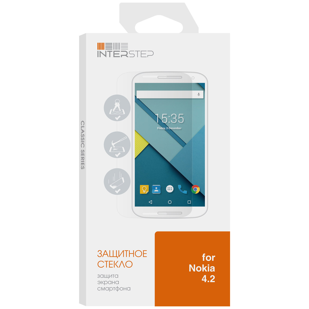 Защитное стекло InterStep для Nokia 4.2 фото