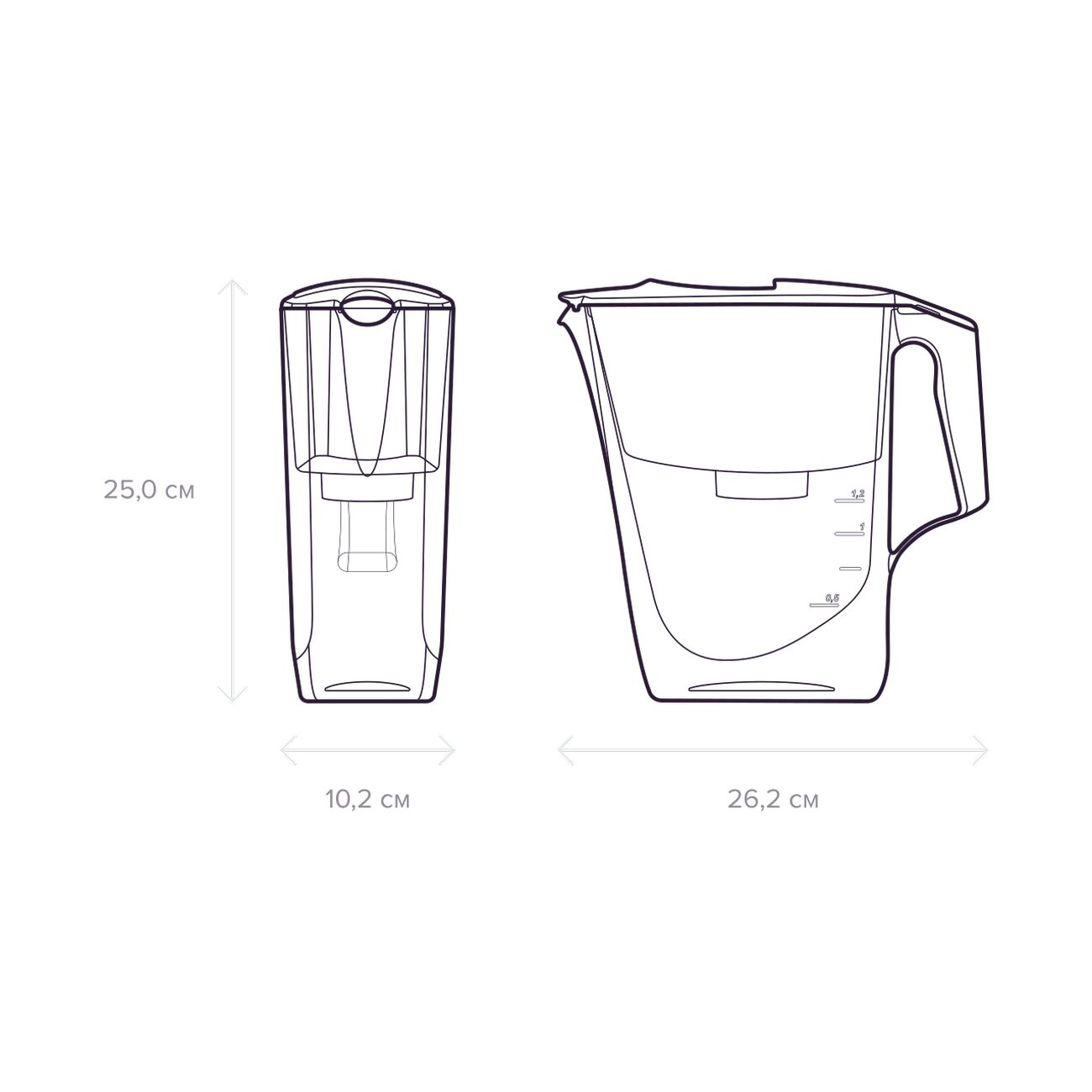 Кувшин Аквафор Стандарт 2,5л B15 оранж