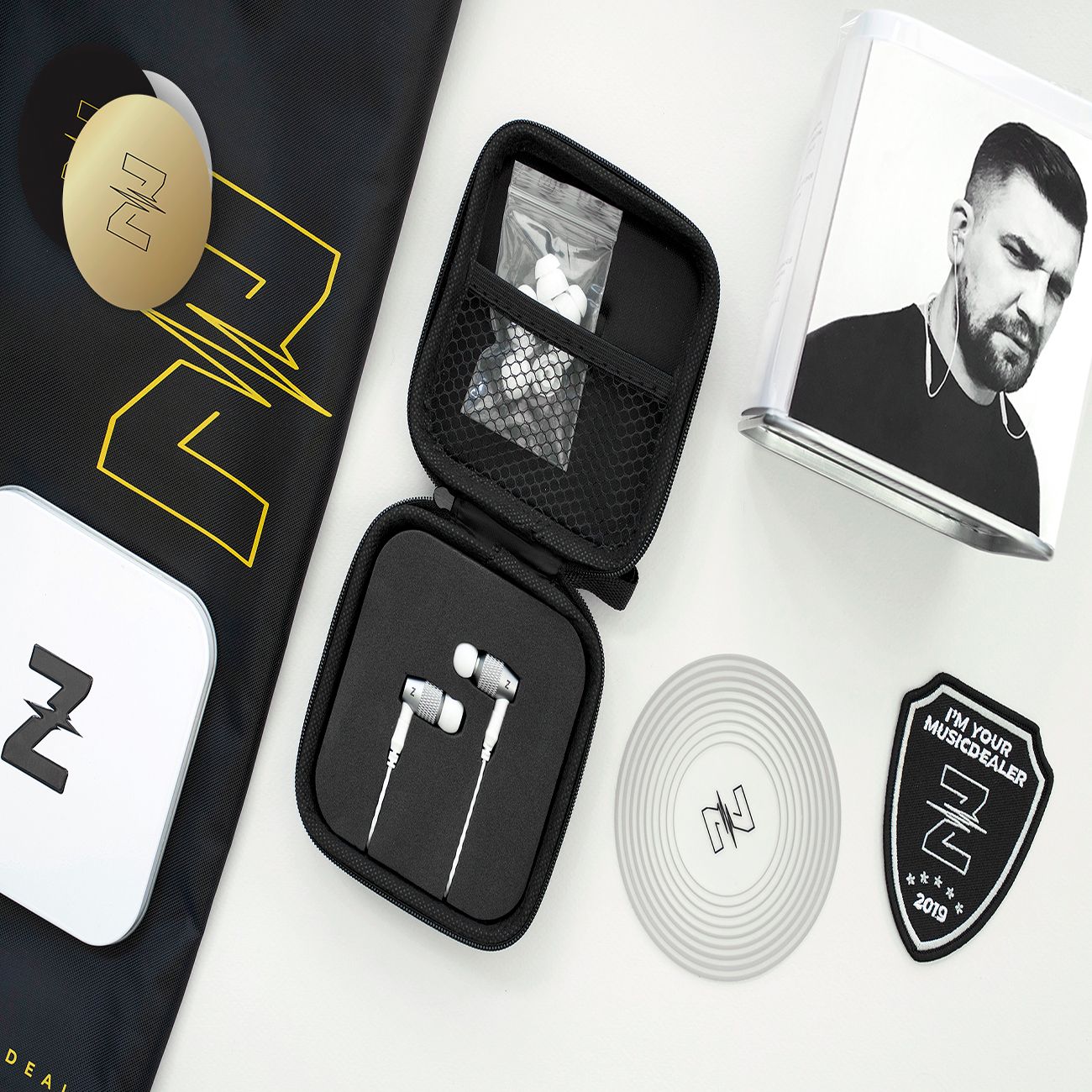 Наушники внутриканальные Bluetooth MusicDealer S BT Silver (ZMDH-SS-BT)