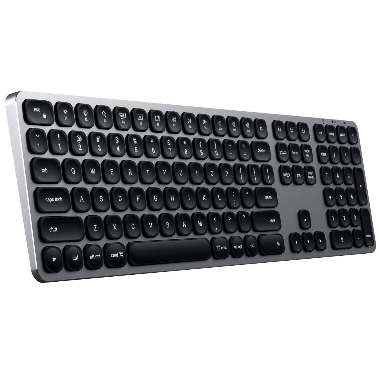Клавиатура беспроводная Satechi Aluminum Bluetooth Wireless Sp.Grey (ST-AMBKM-RU)