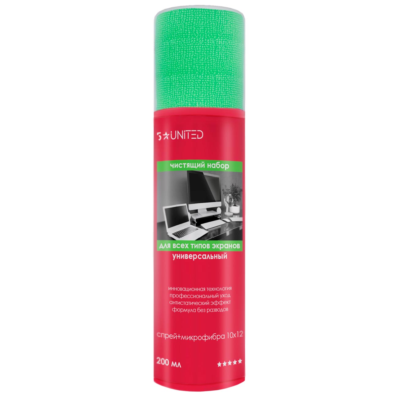Чистящее средство для ТВ 5 Star United 405 спрей 200мл + микрофибра
