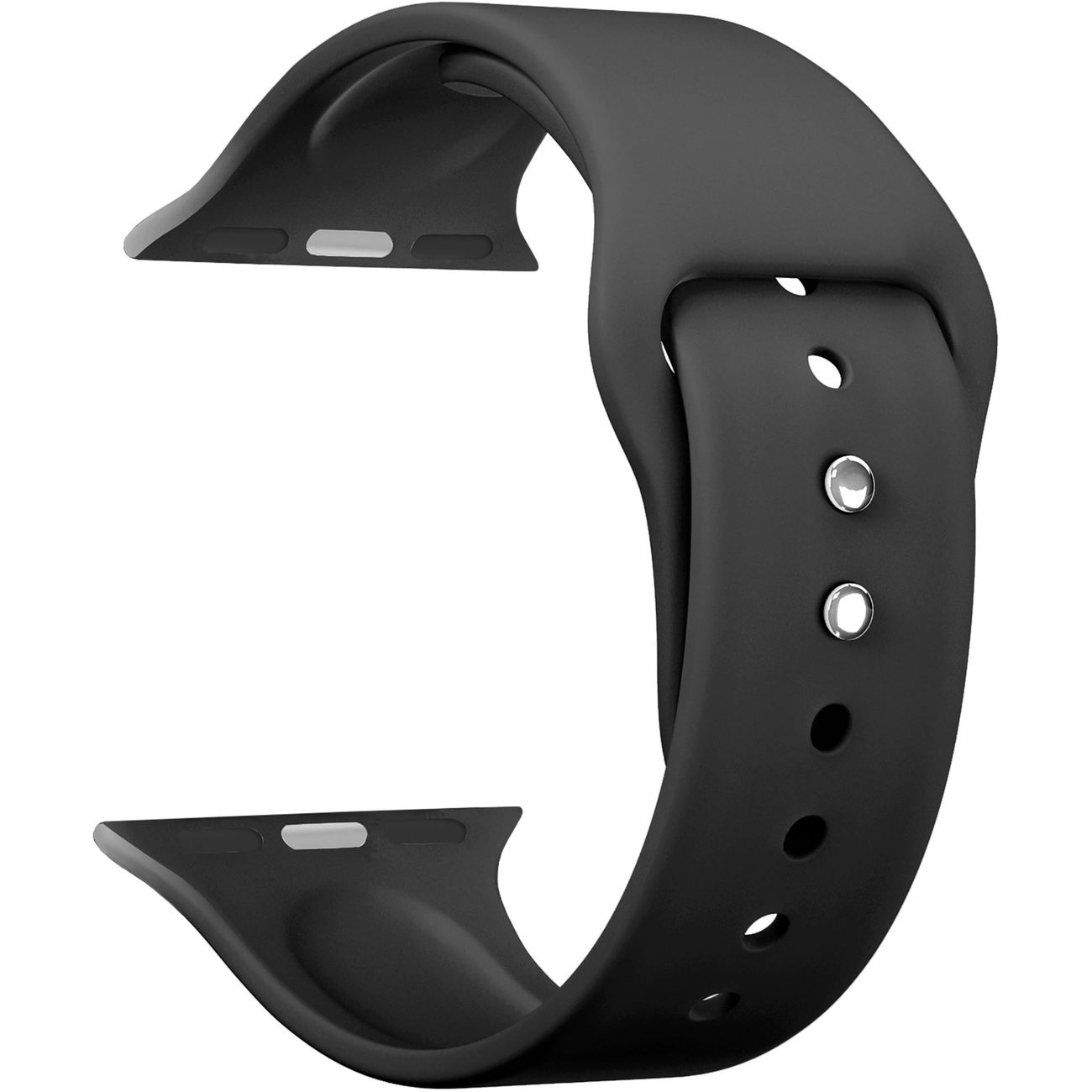 Силиконовый ремешок LYAMBDA ALTAIR для Apple Watch 42/44/45/49/Ultra/Ultra2 mm DS-APS08-44-BK Black фото