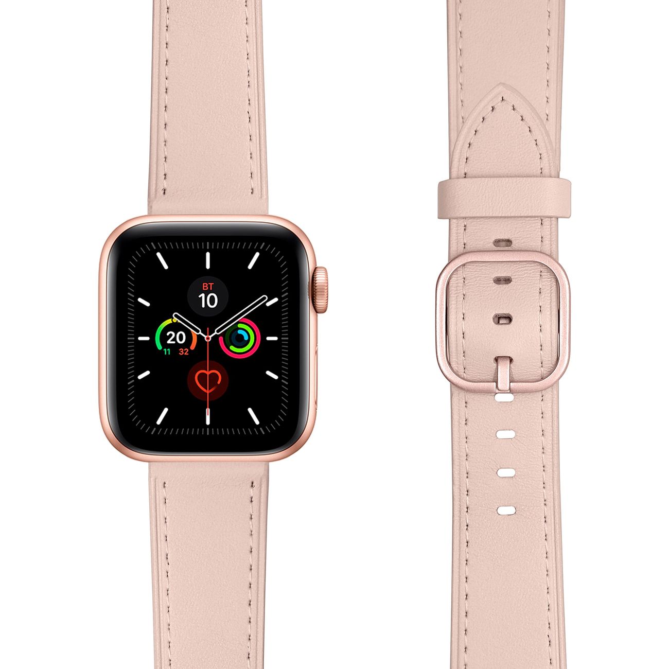Кожаный ремешок LYAMBDA MAIA для Apple Watch 38/40/41 mm DSP-02-40 Pink