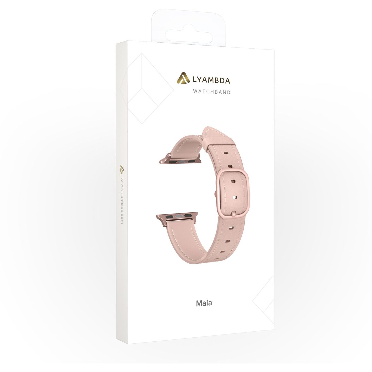 Кожаный ремешок LYAMBDA MAIA для Apple Watch 38/40/41 mm DSP-02-40 Pink
