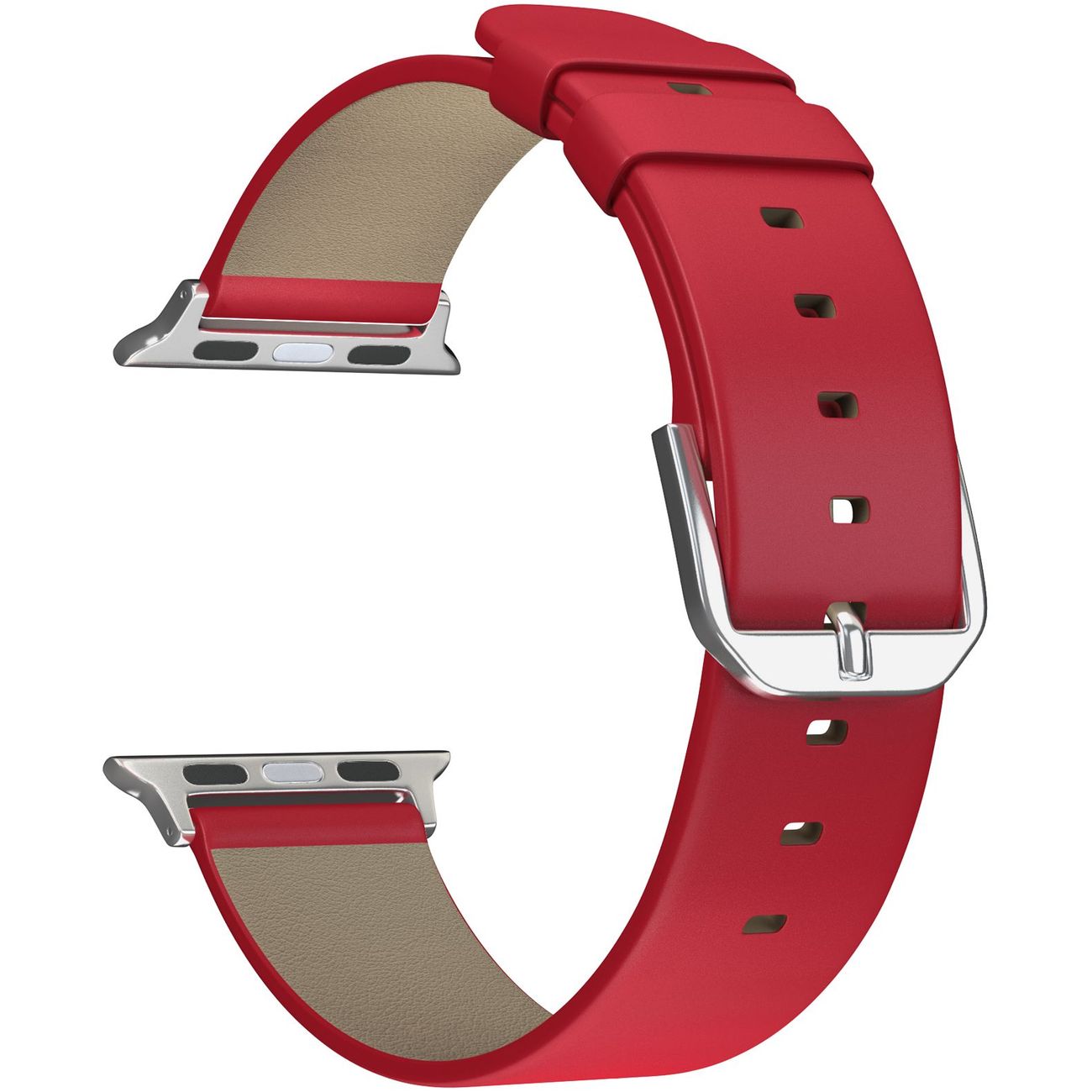 Кожаный ремешок LYAMBDA MINTAKA для Apple Watch 38/40/41 mm DSP-14-40 Red