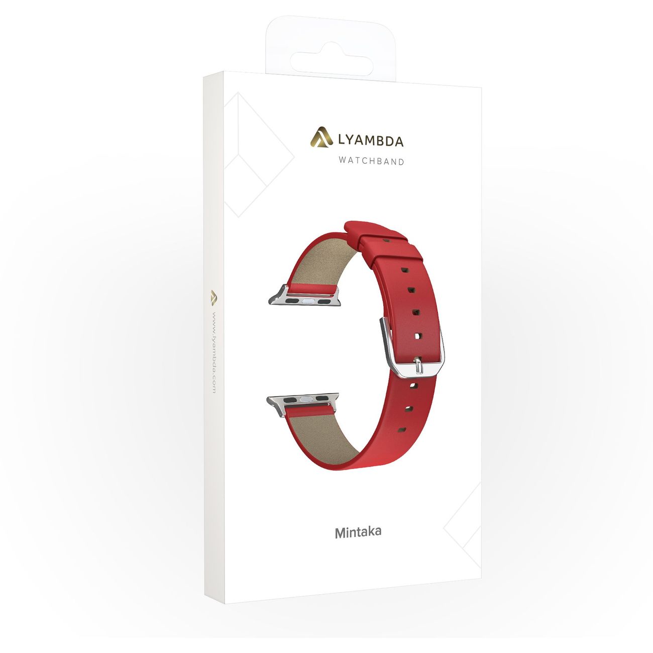 Кожаный ремешок LYAMBDA MINTAKA для Apple Watch 38/40/41 mm DSP-14-40 Red
