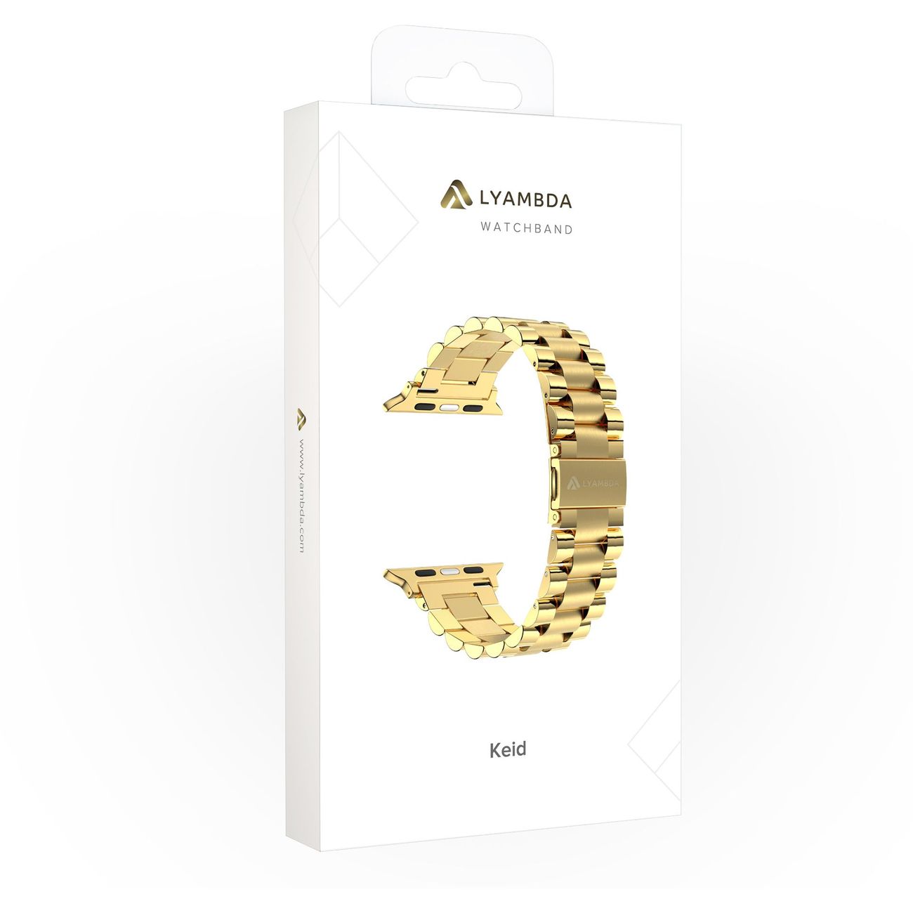 Стальной ремешок LYAMBDA KEID для Apple Watch 38/40/41 mm DS-APG-02-40-GL Gold