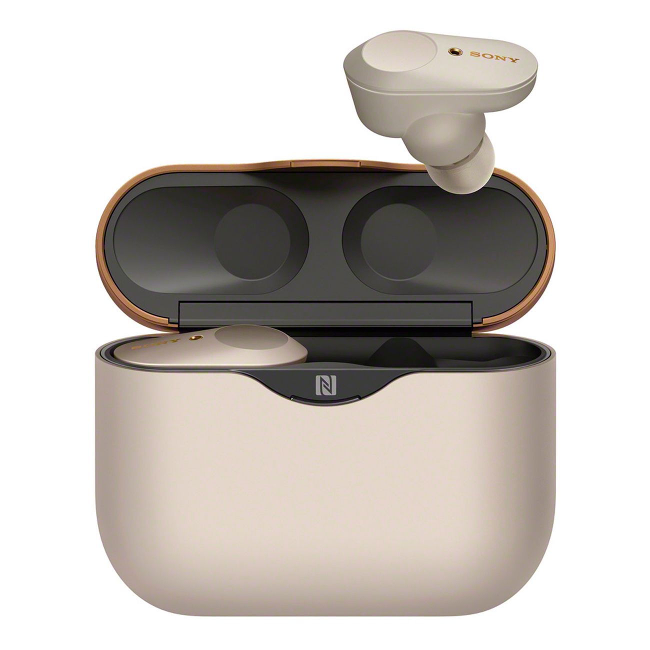 Наушники True Wireless Sony WF-1000XM3 серебристый фото