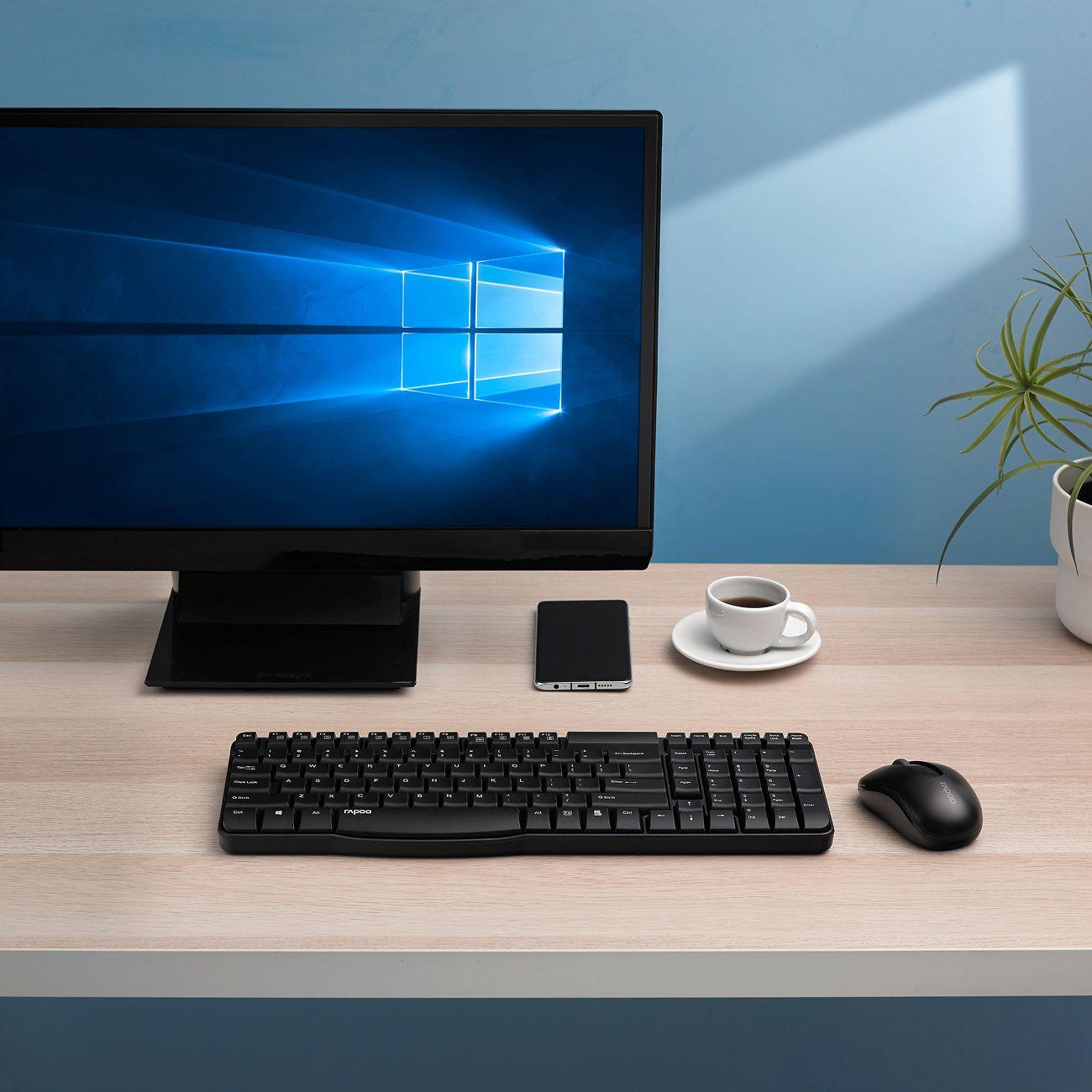 Комплект клавиатура+мышь Rapoo X1800S Black