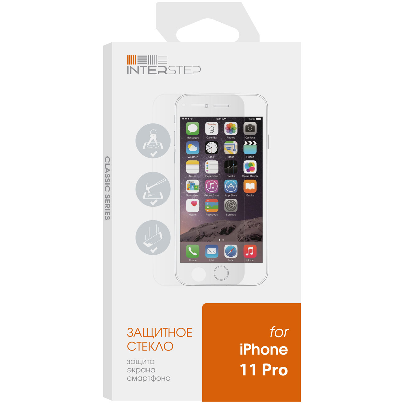 Защитное стекло InterStep для iPhone&nbsp;11 Pro/Xs/X фото