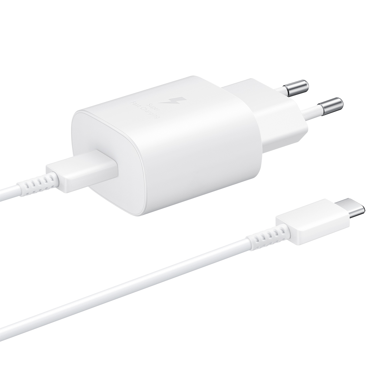 Сетевое зарядное устройство с кабелем Samsung USB Type-C Power Delivery 25W White фото